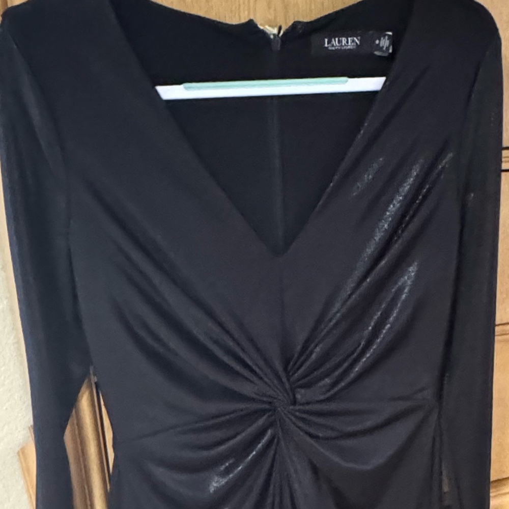 Elegant Black Long Sleeve Dress